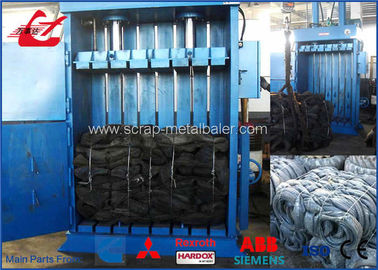 شراء خردة الإطارات رزمة مربوطة آلة هيدروليكية بالات، عمودي الصحافة بالات آلة 2000Kgs online manufacture