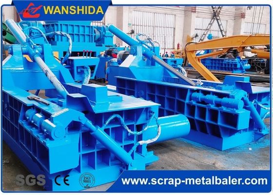 شراء 1600 kN الهيدروليكية القطع المعدنية بالر PLC المسيطر على الفولاذ والخردة الألومنيوم 400 × 400 ملم الحجم Bale online manufacture