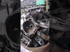 آلة تكسير القطع الفولاذية عالية الكفاءة ، آلة كسارة المحرك 1 - 2m3 / H