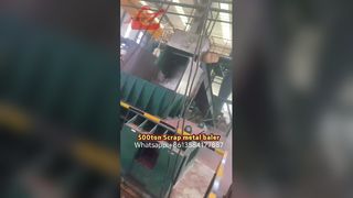 آلة ضغط بالات الخردة المعدنية بقوة ضغط عالية 500 طن لنشارة الخشب النحاسية